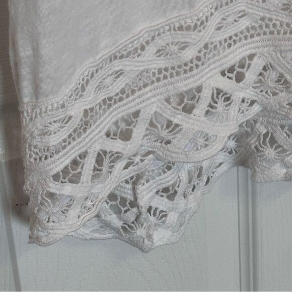 A.N.A | Women’s White Lace Trim Tunic Tank Top Swim Coverup Size XL - Picture 9 of 13